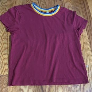Pacsun Maroon T-Shirt